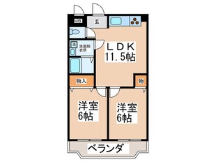 新栄プロパティ羽曳が丘の物件間取画像